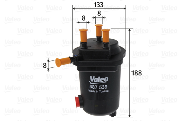 VALEO VAL587539 Üzemanyagszűrő, gázolajszűrő, benzinszűrő